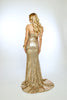 Celli sequined gown (gold) - Kourvosieur