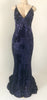 Shimmer Sequin Gown (navy)