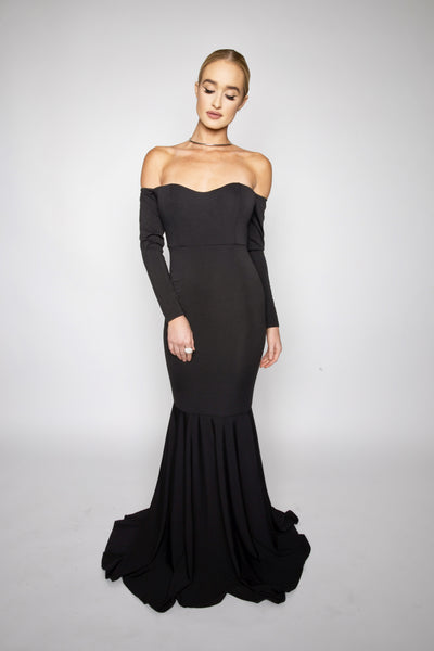 Salma gown (black) - Kourvosieur