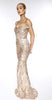 Asyah Nilanti sequined gown (gold) - Kourvosieur