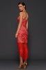 Elle Zeitoune Macey lace dress (red) - Kourvosieur