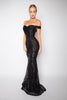 Pre-Order Asyah Nilanti sequined gown (black) - Kourvosieur