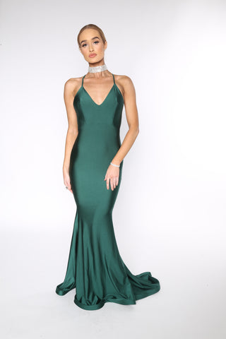 Pre-Order Asyah Mermaids Are Real gown (emerald) - Kourvosieur